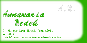 annamaria medek business card