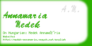 annamaria medek business card